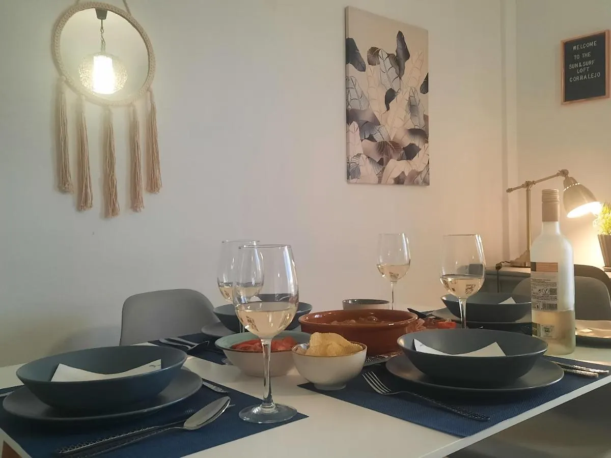Sun & Surf Loft, Near Main Street And Beach, Wifi Fiber, Winter Garden With Sea View Corralejo Apartment